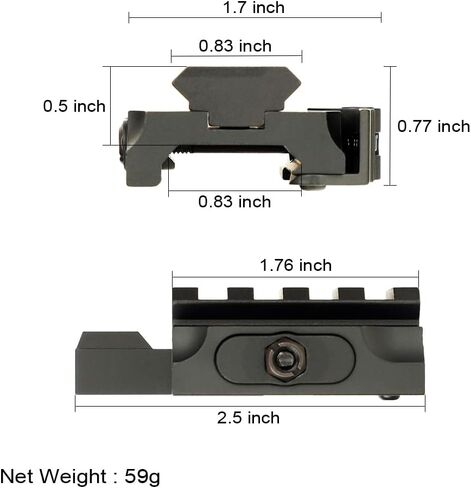 ohhunt QD Riser Mount 20mm Rail for Red Dot Sights in Saudi Arabia