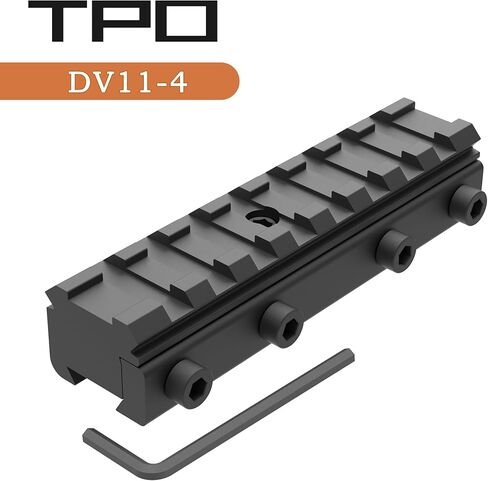 TPO 11mm to 20mm Dovetail to Picatinny Adapter Mount, Low Profile Dovetail to Picatinny Rail Adapter 3/8" to 7/8" Picatinny Rail Riser Mount (DV11-8) in Saudi Arabia