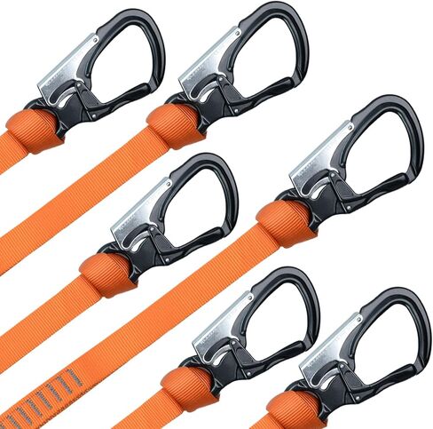 Speedline Kit 1-Inch 29kN Nylon Sling, 25kN Aluminum Snap Hook Arborist Equipment,39.5" 6 Pack in Saudi Arabia