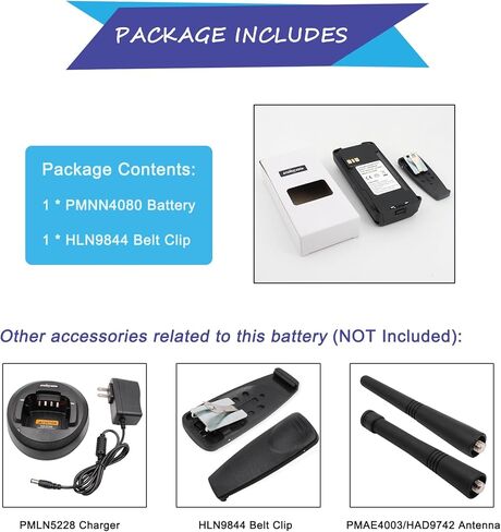 1PC PMNN4476A PMNN4080 PMNN4081 PMNN4082 Li-ion Battery Pack 2600mAh Replacement for Motorola Radio CP100D CP185 CP476 CP477 CP1200 CP1300 CP1600 CP1660 EP350 in Saudi Arabia