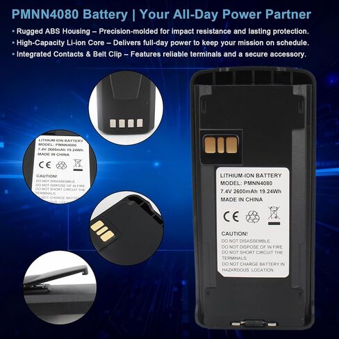 1PC PMNN4476A PMNN4080 PMNN4081 PMNN4082 Li-ion Battery Pack 2600mAh Replacement for Motorola Radio CP100D CP185 CP476 CP477 CP1200 CP1300 CP1600 CP1660 EP350 in Saudi Arabia