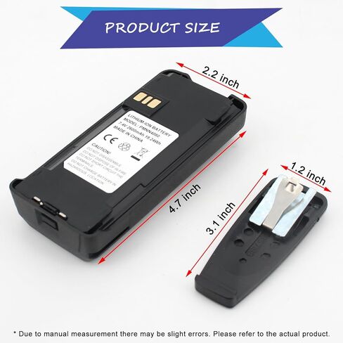 1PC PMNN4476A PMNN4080 PMNN4081 PMNN4082 Li-ion Battery Pack 2600mAh Replacement for Motorola Radio CP100D CP185 CP476 CP477 CP1200 CP1300 CP1600 CP1660 EP350 in Saudi Arabia