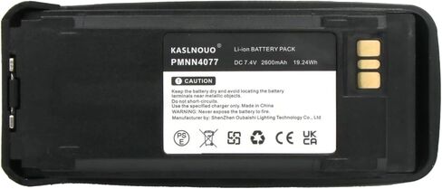 10-Pack XPR 6550 Battery Replacement Compatible with Motorola XPR 6500 XPR 6580 XPR 6350 XPR 6380 PMNN4077 Radio 7.4V 2600mAh with Belt Clip in Saudi Arabia
