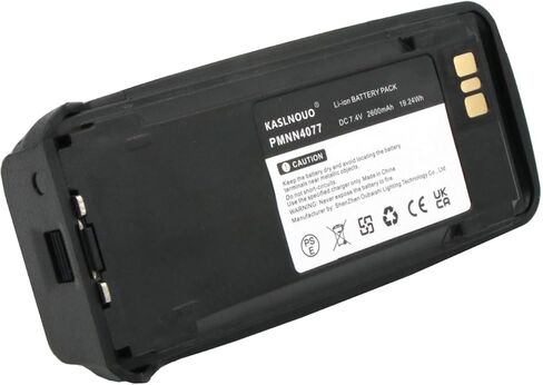 10-Pack XPR 6550 Battery Replacement Compatible with Motorola XPR 6500 XPR 6580 XPR 6350 XPR 6380 PMNN4077 Radio 7.4V 2600mAh with Belt Clip in Saudi Arabia
