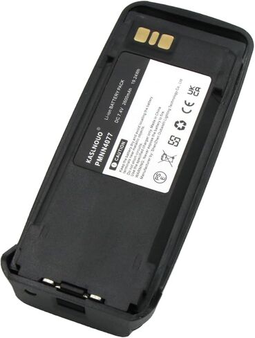 10-Pack XPR 6550 Battery Replacement Compatible with Motorola XPR 6500 XPR 6580 XPR 6350 XPR 6380 PMNN4077 Radio 7.4V 2600mAh with Belt Clip in Saudi Arabia