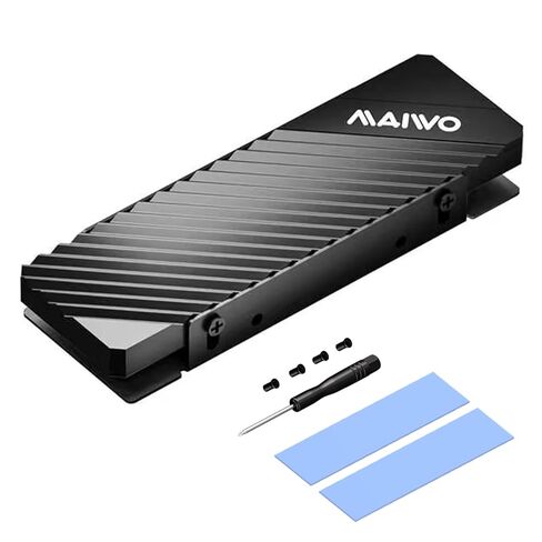MAIWO M.2 SSD Heat Sink Cooler for 2280 SSDs Double-Sided Heatsink with Thermal Silicone Pad for PC NVMe M2 SSD, Aluminum Alloy Shell, 5mm Thickness in Saudi Arabia