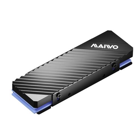 MAIWO M.2 SSD Heat Sink Cooler for 2280 SSDs Double-Sided Heatsink with Thermal Silicone Pad for PC NVMe M2 SSD, Aluminum Alloy Shell, 5mm Thickness in Saudi Arabia