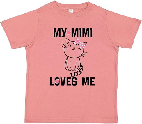 inktastic Mimi Loves Me Grandchild Girls Toddler T-Shirt in Saudi Arabia