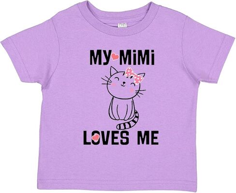 inktastic Mimi Loves Me Grandchild Girls Toddler T-Shirt in Saudi Arabia