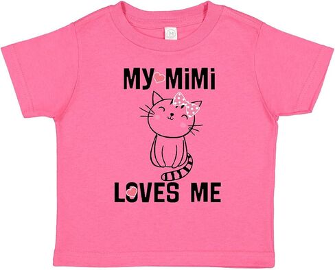 inktastic Mimi Loves Me Grandchild Girls Toddler T-Shirt in Saudi Arabia