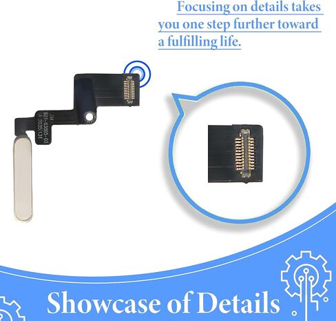 كابل مرن لأزرار التشغيل والإيقاف لجهاز iPad 10 10th لجزء استبدال فضي (أبيض). in Kuwait