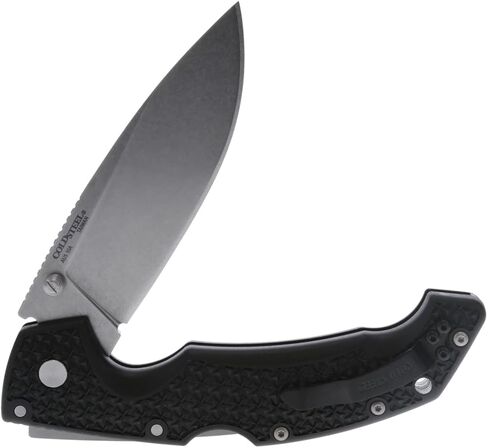 الباردة الصلب فوييجر كبير 4 "AUS10A قطرة شفرة الحلاقة الحادة 5.25" مقبض Griv-Ex كل يوم حمل سكين الطي التكتيكي ث / قفل ثلاثي الإعلان in Kuwait