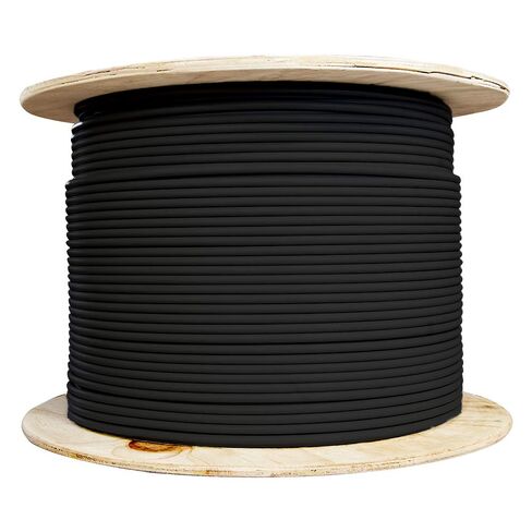 CableWholesale 1000 قدم كابل إيثرنت Cat6a محمي بكميات كبيرة، F/UTP، نحاس مجدول، بكرة، 26AWG، 500 ميجا هرتز، كابل تصحيح الشبكة 10 جيجا، بكرة 1000 قدم، أسود in Kuwait