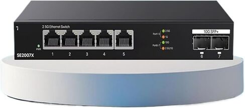 8-Port Gigabit LAN Splitter Hub NAS 10000Mbps Disconnector 2x10G SFP(10 Port with US Plug) in Saudi Arabia
