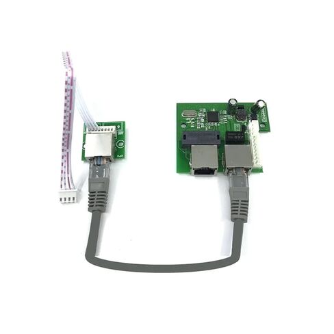 5 فولت 12 فولت صغير سريع 10/100 ميجابت في الثانية إيثرنت LAN Hub لوحة توزيع طبقة مزدوجة PCB 3 منافذ رأس RJ45 (وحدة النقل) in Saudi Arabia