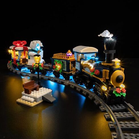 مجموعة إضاءة LED Kyglaring متوافقة مع مجموعة بناء قطار عيد الميلاد 10361 Holiday Express Train من Lego، ترقية التحكم باللمس والتعتيم (الأضواء فقط، لا توجد مجموعة نماذج) in Kuwait
