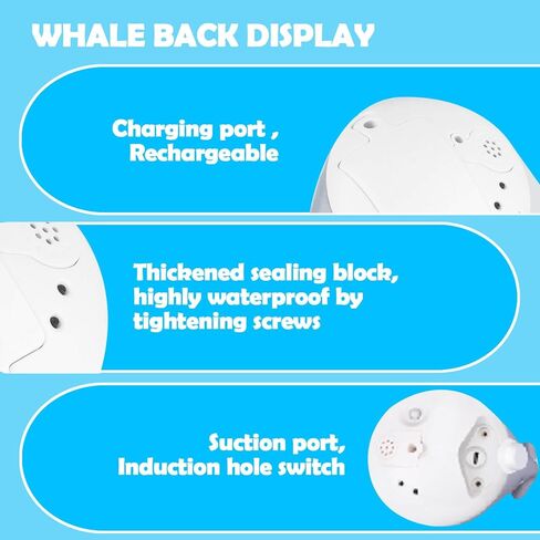 Whale Bath Toy, Baby Bath Toys Rechargeable Colorful Whale Sprinkler for Babys Toddlers Kids Boys or Girls in Saudi Arabia