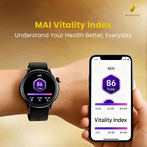 ساعة ذكية GTR3 Premium للرجال والنساء - شاشة AMOLED مقاس 1.43 بوصة، مكالمات بلوتوث، مساعد صوت AI، تتبع معدل ضربات القلب والنوم، أكثر من 120 رياضة، بطارية تدوم 10 أيام، صندوق هدايا + حزام جلدي إضافي in Saudi Arabia