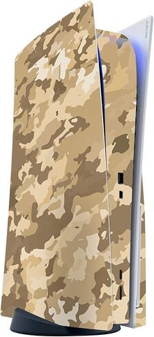 ITS A Skin Skins Compatible with Sony Playstation 5 Console Disc Edition - Protective Decal Overlay Stickers wrap Cover - Brown Desert Camo Camouflage in Saudi Arabia