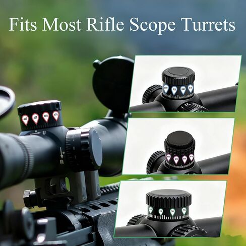 10 Sheets Rifle Scope Turret Stickers, Rifle Scope Turret Tags for Long Range Shooting Hunting in Saudi Arabia