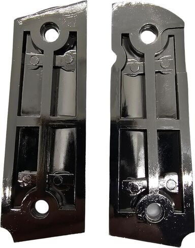 Full-Size 1911 Metal Grips Panels, Black with Nickel Accents, Rampant Horse Design, Compatible with Colt 1911 Government Models and Clones in Kuwait