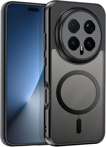 QUIETIP Magnetic Case for Honor Magic 8 Pro,[Compatible with MagSafe] Translucent Matte Drop Protection Cover,Black in Saudi Arabia