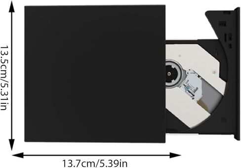 محركات أقراص DVD خارجية USB من النوع C مشغل أقراص مضغوطة محمولة محركات أقراص ضوئية صغيرة ABS لأجهزة الكمبيوتر المحمول والكمبيوتر المكتبي والكمبيوتر المحمول Linuxs مشغل أقراص DVD المحمولة in Saudi Arabia