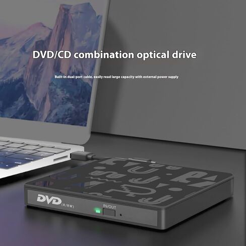 واجهات USB من النوع C عالية السرعة، محرك أقراص بصرية خارجي مع منفذ طاقة، محاور USB للكمبيوتر لأقراص CDs VCD DVDs وشعلات DVD المحمولة لأجهزة الكمبيوتر المحمول in Kuwait