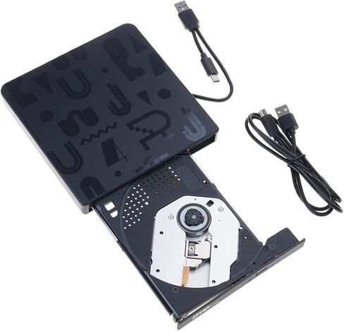 واجهات USB من النوع C عالية السرعة، محرك أقراص بصرية خارجي مع منفذ طاقة، محاور USB للكمبيوتر لأقراص CDs VCD DVDs وشعلات DVD المحمولة لأجهزة الكمبيوتر المحمول in Kuwait