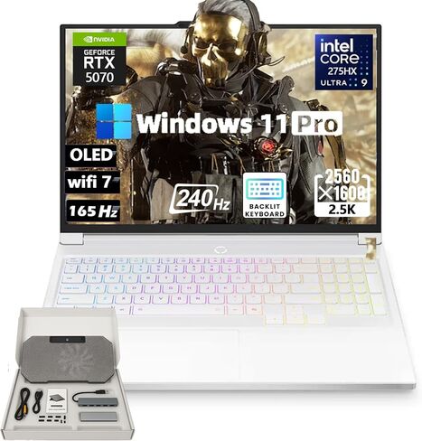 Lenovo Legion 7i Gaming Laptop - 16'' 2.5K OLED 240Hz 500 nits(2560 x 1600), Intel-15 Core Ultra 9 275HX, NVIDIA GeForce RTX 5070, 8GB GDDR7, Wi-Fi 7, Win11 Pro (32GB RAM +2 TB SSD) in Saudi Arabia
