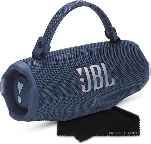 مكبر صوت بلوتوث محمول JBL Charge 6، IP68 مقاوم للماء، مقاوم للغبار، مقاوم للسقوط، تعزيز صوت AI، بنك طاقة مدمج، حزام حمل، بطارية 28 ساعة - وردي - حل قماش الأداء النهائي من Boomph in Saudi Arabia
