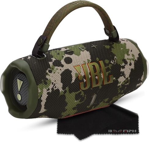 مكبر صوت بلوتوث محمول JBL Charge 6، IP68 مقاوم للماء، مقاوم للغبار، مقاوم للسقوط، تعزيز صوت AI، بنك طاقة مدمج، حزام حمل، بطارية 28 ساعة - وردي - حل قماش الأداء النهائي من Boomph in Saudi Arabia