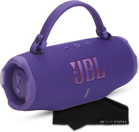 مكبر صوت بلوتوث محمول JBL Charge 6، IP68 مقاوم للماء، مقاوم للغبار، مقاوم للسقوط، تعزيز صوت AI، بنك طاقة مدمج، حزام حمل، بطارية 28 ساعة - وردي - حل قماش الأداء النهائي من Boomph in Saudi Arabia