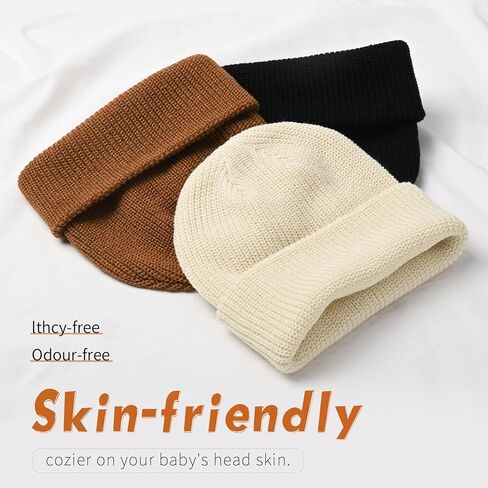 Baby Winter Beanie Hat,Toddler Kids Soft Knit Warm Beanie for Infant Boys Girl Winter Hat Caps in Saudi Arabia