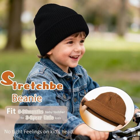 Baby Winter Beanie Hat,Toddler Kids Soft Knit Warm Beanie for Infant Boys Girl Winter Hat Caps in Saudi Arabia