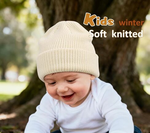 Baby Winter Beanie Hat,Toddler Kids Soft Knit Warm Beanie for Infant Boys Girl Winter Hat Caps in Saudi Arabia