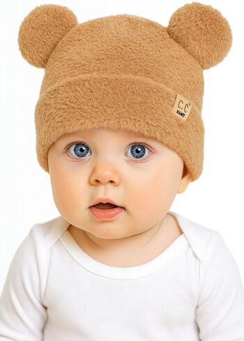 ScarvesMe Baby Infant Winter Soft Teddy Bear Beanie قبعة شتوية in Saudi Arabia