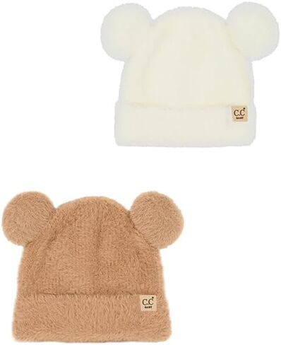ScarvesMe Baby Infant Winter Soft Teddy Bear Beanie قبعة شتوية in Saudi Arabia