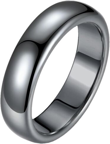 Hematite Rings for Men & Women, Unisex Healing Crystal Jewelry, Beveled Men's & Women's Black Crystal Stone Ring. Absorb Negative Energy, Anxiety Relief, Chakra Balance. Size 6-13 in Saudi Arabia