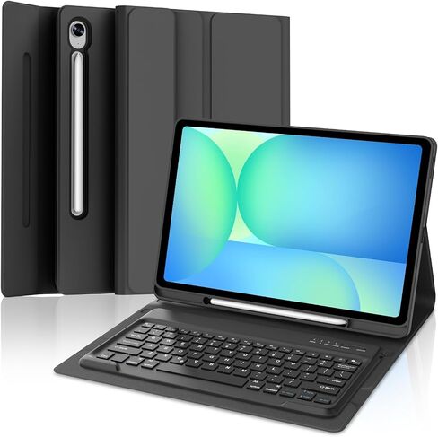 for Samsung Galaxy Tab S10 FE+ Plus 13.1'' 2025 Keyboard Case, 7 Color Backlit,Detachable Wireless Bluetooth Keyboard for Galaxy Tablet S10FE+ Case Samsung Tab S10 FE Plus Keypad with Pen Holder,Grey in Kuwait