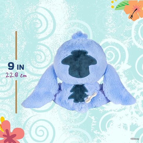 Kids Preferred Disney Baby Stitch with Scrump Key Wind Musical - Soft Material, Plays You are My Sunshine, Swaying Head, Ages 0 Months and Up, 9 in in Saudi Arabia