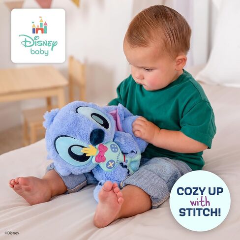 Kids Preferred Disney Baby Stitch with Scrump Key Wind Musical - Soft Material, Plays You are My Sunshine, Swaying Head, Ages 0 Months and Up, 9 in in Saudi Arabia