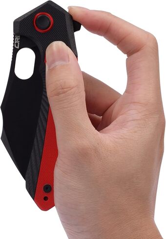 CJRB سكين جيب قابل للطي كالديرا (J1923) AR-RPM9 مسحوق فولاذي أحمر G10 مقبض للرجال EDC للتخييم والتنزه في الهواء الطلق in Kuwait