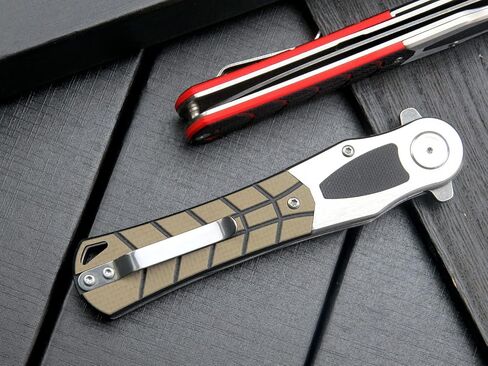 Eafengrow EF970 Folding Knife D2 Steel Blade G10 Handle EDC Tool Knife for Working Camping Hiking(Desert) in Saudi Arabia