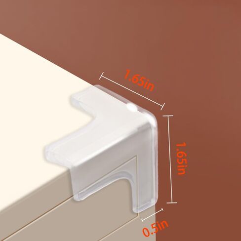 4pc Safe Corner Protector for Furniture - Strong Adhesive T - Shaped Head Protector, Anti - Sharp Edge, 4 in Saudi Arabia