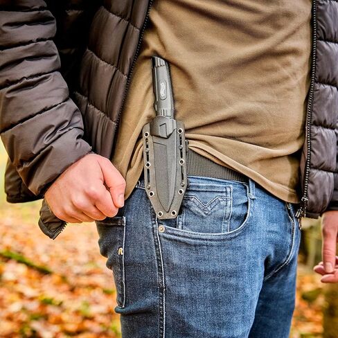 Walther WAL50720 شفرة ثابتة، سكين، صيد، تخييم، خارجي، مقاس واحد in Kuwait