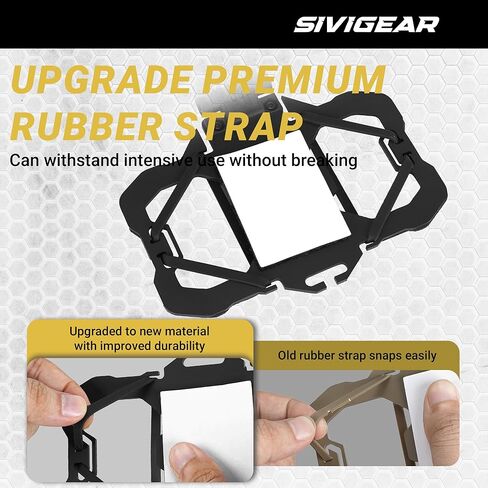 حامل هاتف تكتيكي MOLLE لملحقات حامل اللوحة - يناسب الهواتف الذكية مقاس 4.7 بوصة - 6.4 بوصة - حامل آمن على الصدر للصيد والعتاد التكتيكي، تصميم متوافق مع الكاميرا باللون الأسود in Kuwait