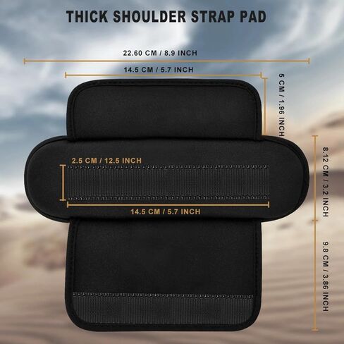 ZINZ 2-Pack Professional Tactical Shoulder Pad, Ultra-Thick & Breathable Cushion for Vest Shoulder Straps and Backpacks, Comfort & Durable in Saudi Arabia