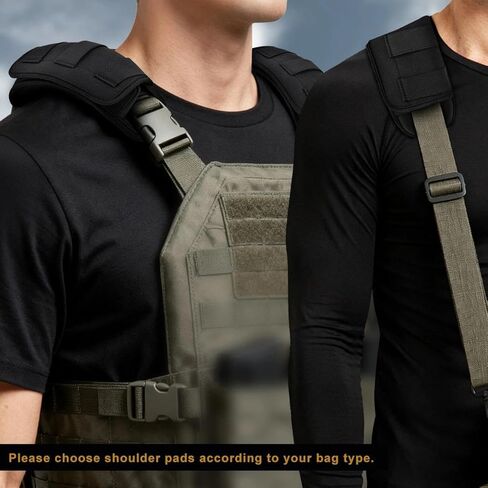 ZINZ 2-Pack Professional Tactical Shoulder Pad, Ultra-Thick & Breathable Cushion for Vest Shoulder Straps and Backpacks, Comfort & Durable in Saudi Arabia