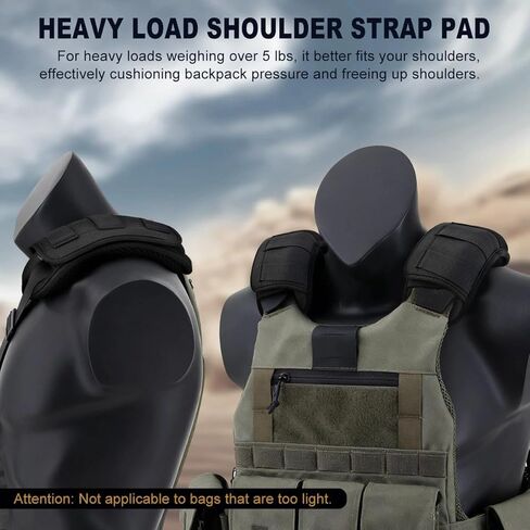 ZINZ 2-Pack Professional Tactical Shoulder Pad, Ultra-Thick & Breathable Cushion for Vest Shoulder Straps and Backpacks, Comfort & Durable in Saudi Arabia